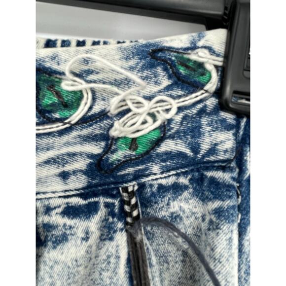 Vintage‎ Hand Painted Acid Wash 80’s 90’s High Waist Baggy Funky Unique - Picture 4 of 10